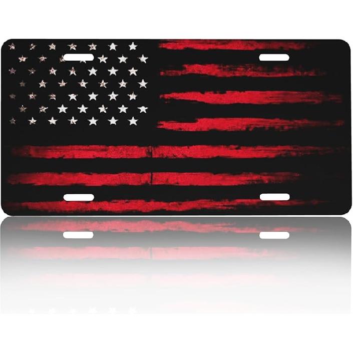 Front License Plate Cover – Aluminum Metal Car Accessory, Rust-Proof Novelty Vanity Tag Decor For Men & Women, 6X12 With 4 Holes - The World Map