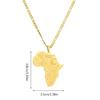 Edelstahl Afrika Karte Anhänger Halskette Schmuck Afrikanisches Symbol Halskette