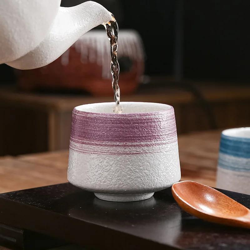 Ceramic Japanese Style Vintage Coffee Cup Coarse Ceramic Water Cups Household Drinking Cooking Tea Cups Office Drinkware 200ML