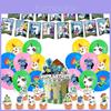 Happy Palworld Birthday Party Decoration Set With New Fantastic Beast Paru Paper Material