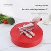 KAZHI Round Plastic Chopping Board with Handle