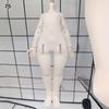 White Doll Elastic Jumpsuit Cute Doll Sleep Clothes for 1/3 1/4 1/6 BJD 30/45/60cm Dolls