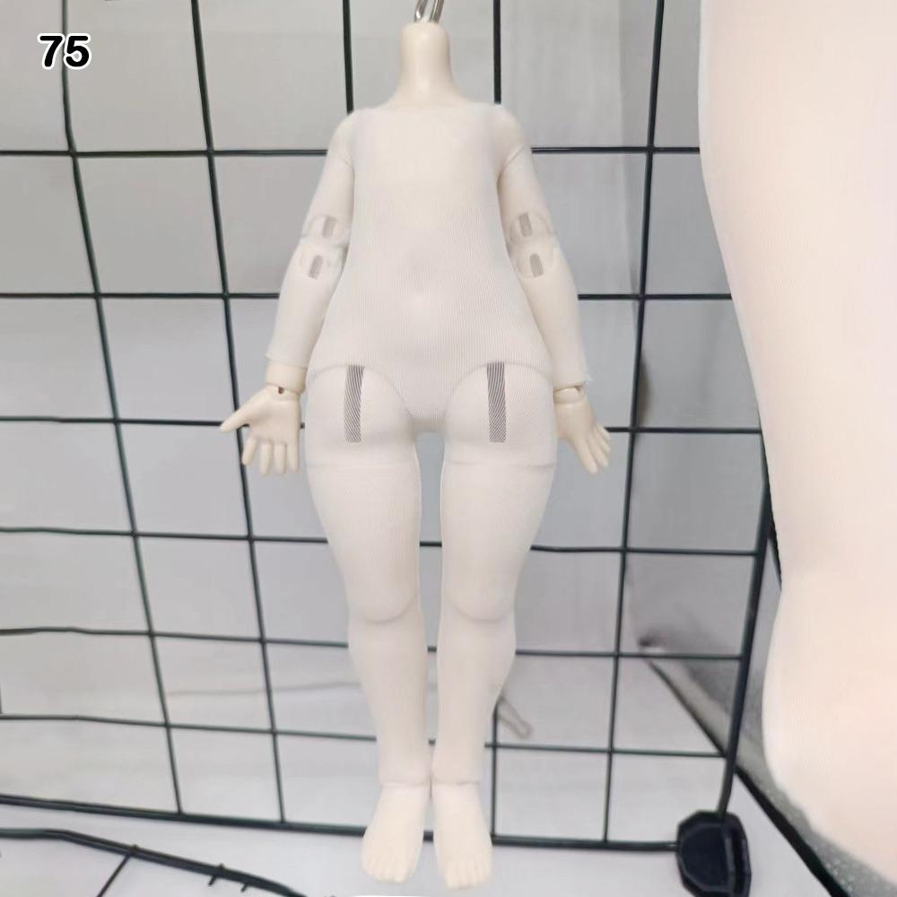 White Doll Elastic Jumpsuit Cute Doll Sleep Clothes for 1/3 1/4 1/6 BJD 30/45/60cm Dolls