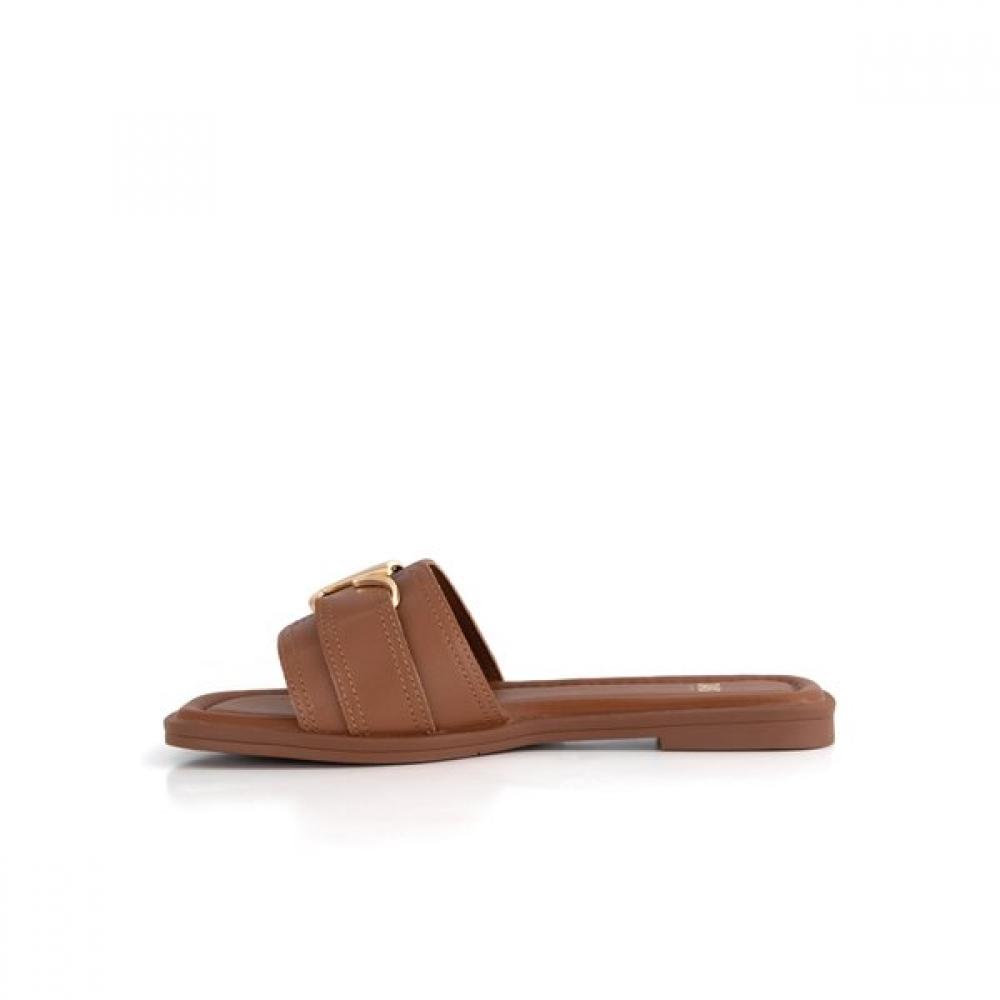 Daks Women 2cm Buckle Mules Slippers Camel Drd604ka34