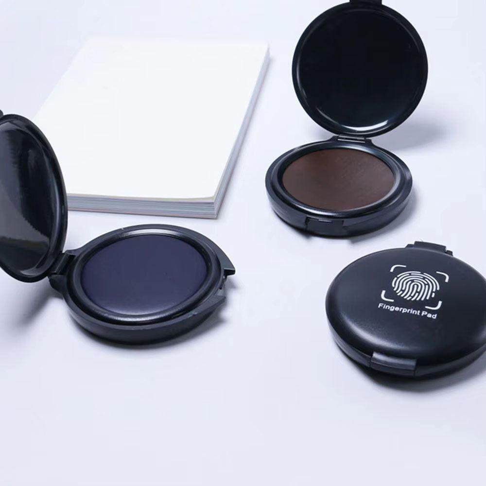 1Pcs Mini Stamp Pad Waterproof Thumbprint Ink Pad Fingerprint Ink Pad  Identification Security