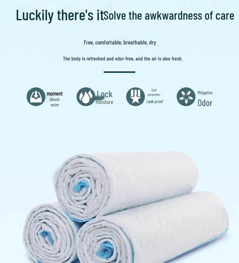 Thickened Disposable Adult Urine Pads for Elderly and Postpartum Women.