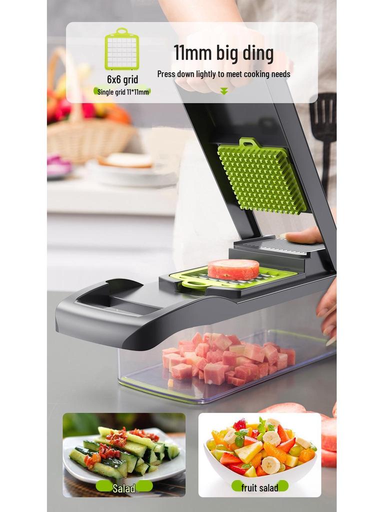 Multi-functional Vegetable Cutter & Potato Peeler Set: Slicer, Shredder, Dicer, Grater, Kitchen Gadget.