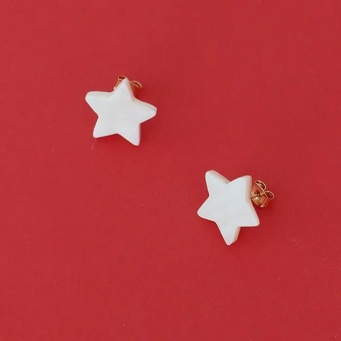 star pearl earring