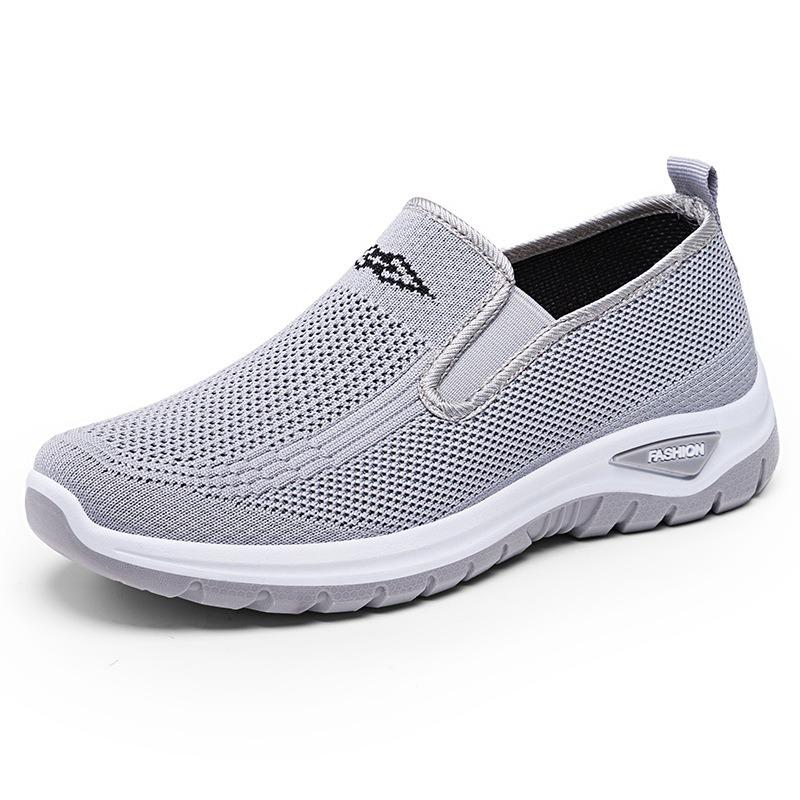 Shoes Women's Casual Shoes Autumn Breathable Women's Shoes Lightweight and Versatile Mother Shoes Platform Single Shoes One Pedal Mesh Shoes
