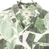 M.W FOR REEF Leaf Pattern Short Sleeve Button Down Shirt M Green Men's Used
