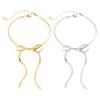 Beautiful Bowknot Anklet Adornment Elegant Long Anklet Chain Accessory Adjustable Chain Anklet Bracelet for Women