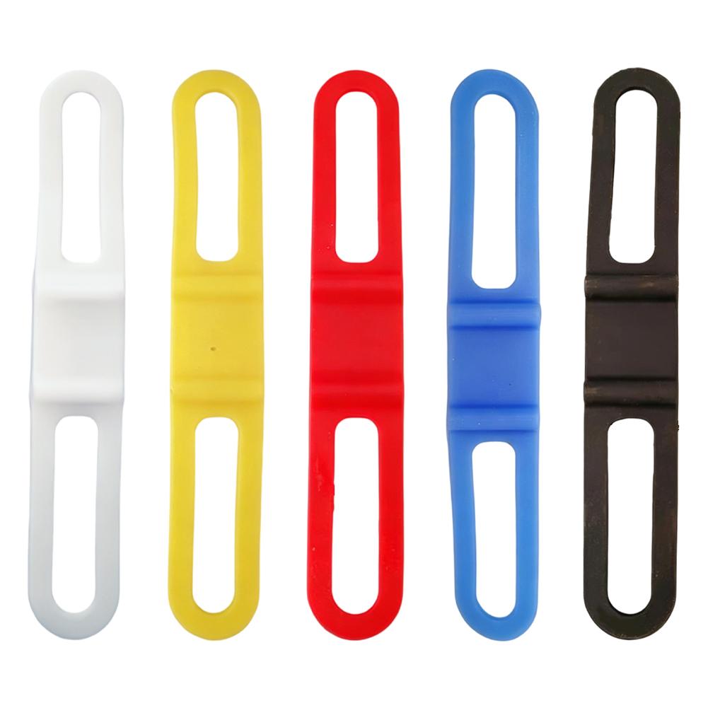 5PCS Silicone Mobile Phone Bicycle MTB Flashlight Flashlight Bracket Bicycle Lamp With Flexible Lamp Holder Easy Installation