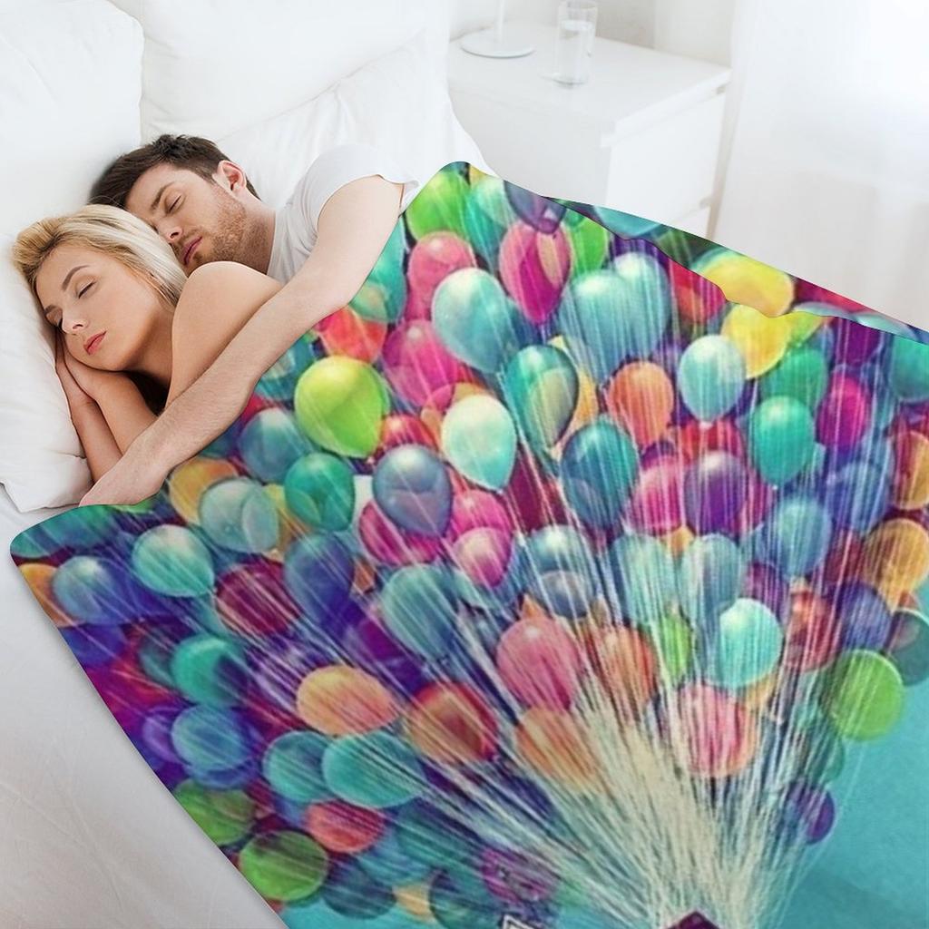 House In the Air Throw Blanket Sofa Throw Thermals For Travel Blankets For Baby Softest Blankets