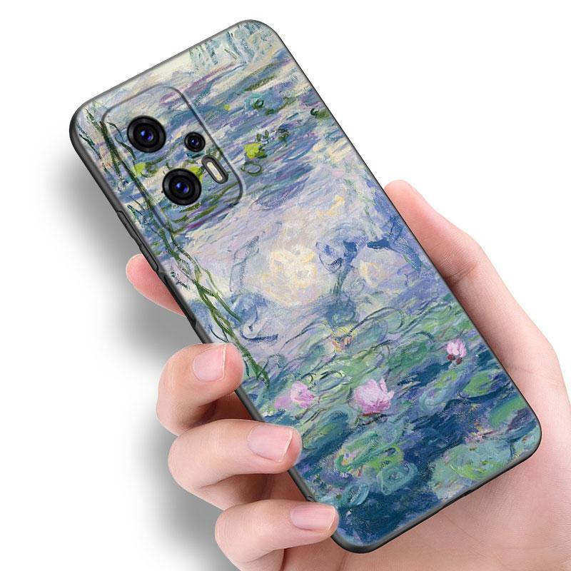 Claude Monet Oil Painting Phone Case For Xiaomi POCO F2 F3 M2 M3 M4 X3 X4 Pro NFC F4 GT 5G F1 X2 C3 C31 C40 M5S TPU Black Cover
