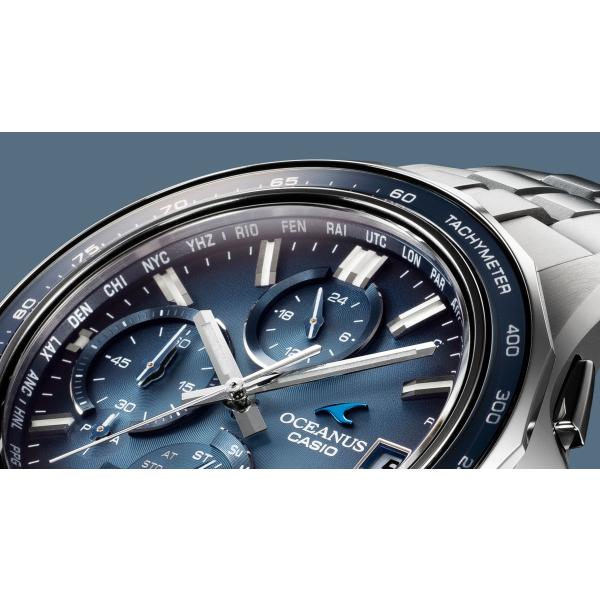 Casio OCEANUS RETRO TONE Manta S7000 OCW-S7000RA-2AJF Blue Dial Watch