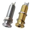 Tooyful 1/4" 6.35mm Mosiężny Gwintowany Cylinder Jack Gniazdo Wyjścia Wejścia do Części Przetworników Gitary Basowej