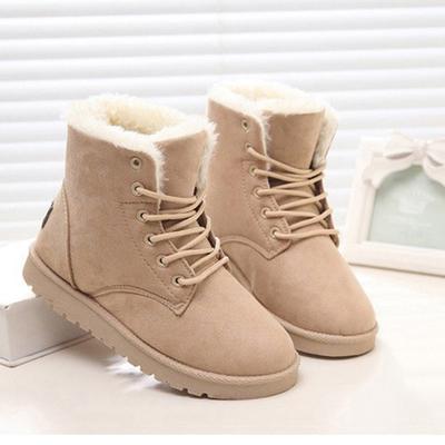 Winter Snow Boots Women's Short Boots Warm Boots Cotton Shoes