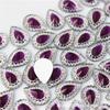 Two-Tone 10x14mm Teardrop Resin Rhinestones for DIY Jewelry & Clothing Decoration
