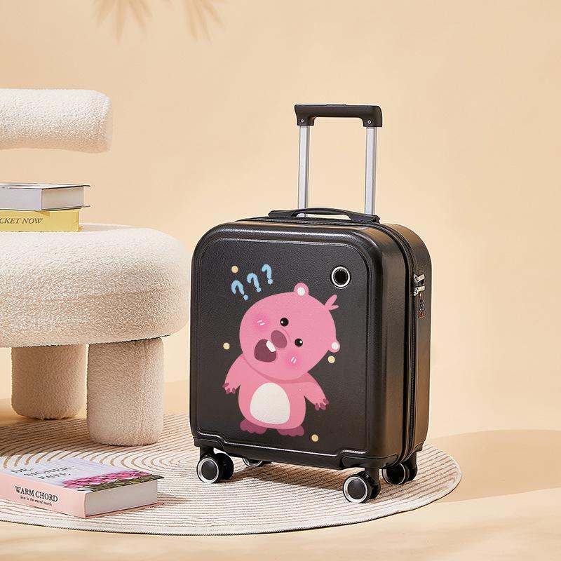 Husă de îmbarcare cu parolă pentru roată universală silențioasă pentru studenți 18 inchi și 20 inci Husă de călătorie distractivă pentru copii cu desene animate