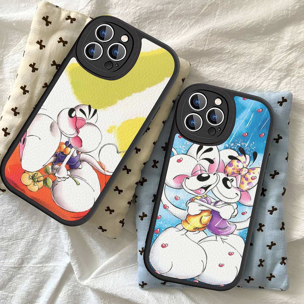 Anime Cartoon D-DiddlS Phone Case For IPhone 16 15 14 11 12 13 Pro Max Plus Back Leather Shell