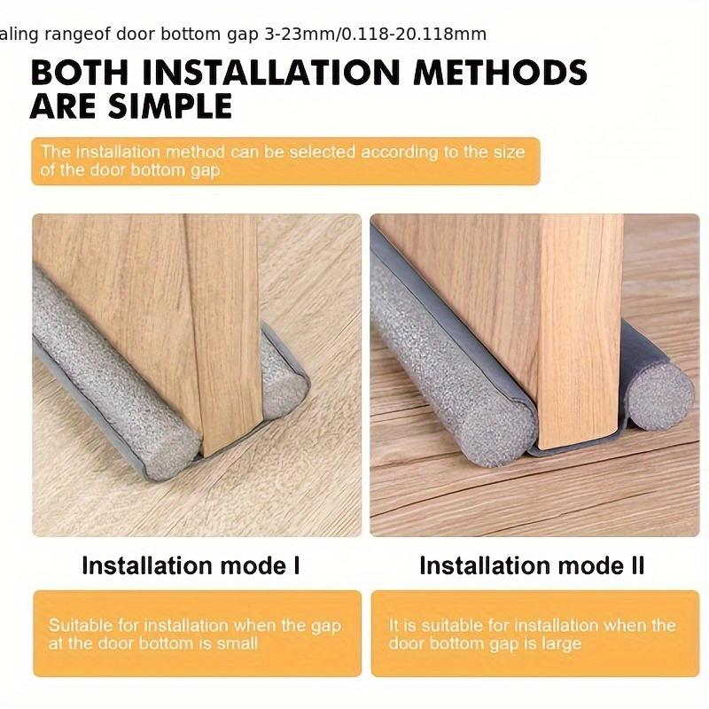1pc Easy Installation Under Door Draft Stopper -Foam Strip Block,Soundproofing, Door Fit, Matte Finish, for Home, Office