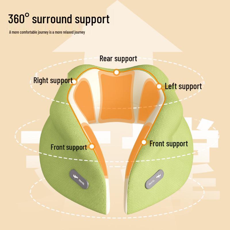 Cuscino da Viaggio a Forma di U in Memory Foam per il Supporto del Collo