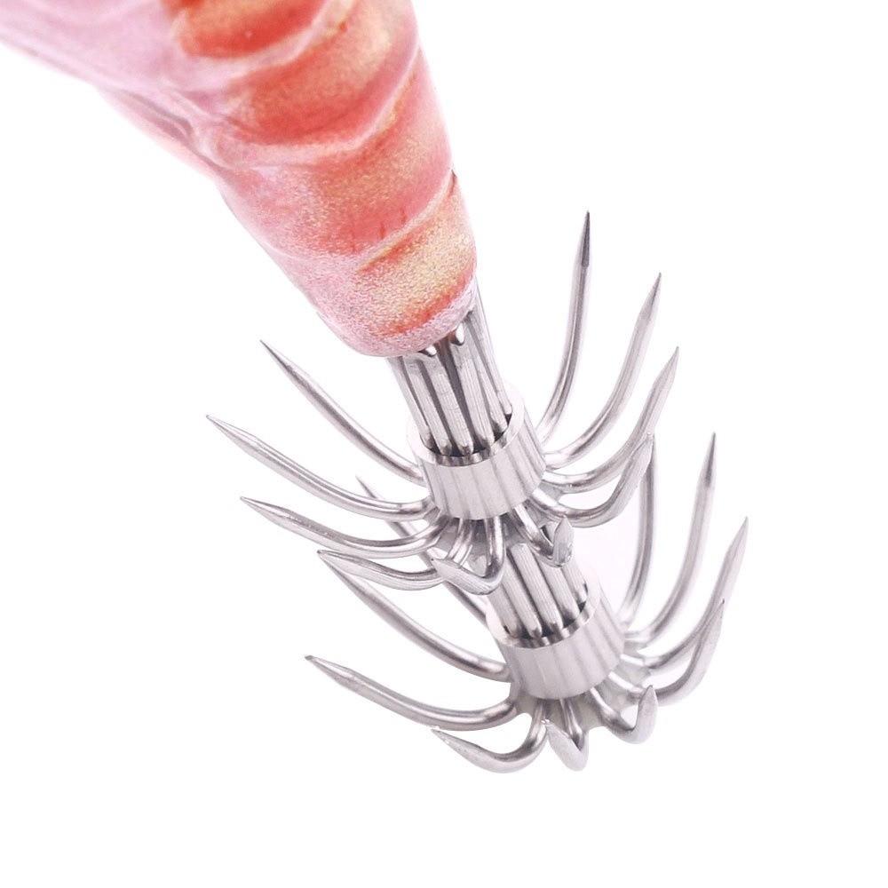 Noctilucent Artificial Squid Hook Jigs 10cm 12g Spinnerbait Sea Fishing