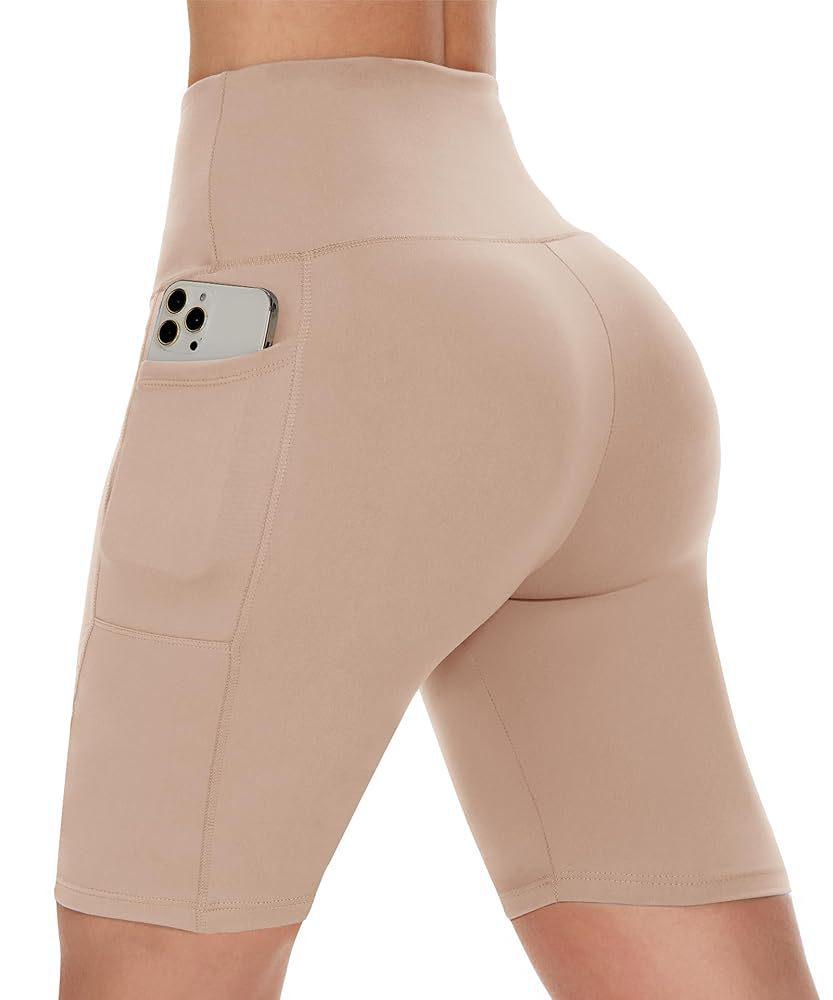 Frühling/Sommer Damen High-Waist Leggings mit Taschen: Schlankmachende, Po-Hebende Yoga-Sporthosen, Auf Lager.