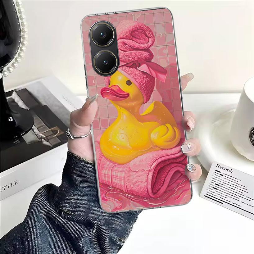 Rubber Ducks Swimming Pool Soft Phone Case For Xiaomi Redmi 15C 15 13C 13 Poco X5 X6 X7 F7 Ultra M7 12C 12 10 10C 9C 9A 9T 9 Fun