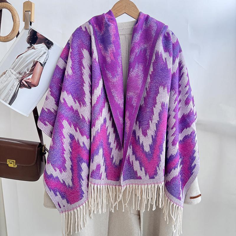

New imitation cashmere scarf women s autumn and winter high-end core-spun yarn shawl double-sided warm scarf 188CM