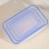 4Pcs Refrigerator Storage Box Food Containers Plastic Fresh-Keeping Box With Lid Portable Storage Box Kitchen Organization