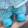 Labubu Doll Outfit Set Transparent Raincoat With Blue Or Yellow Shoes 14 Years Old Kids Collectible Toy Accessory