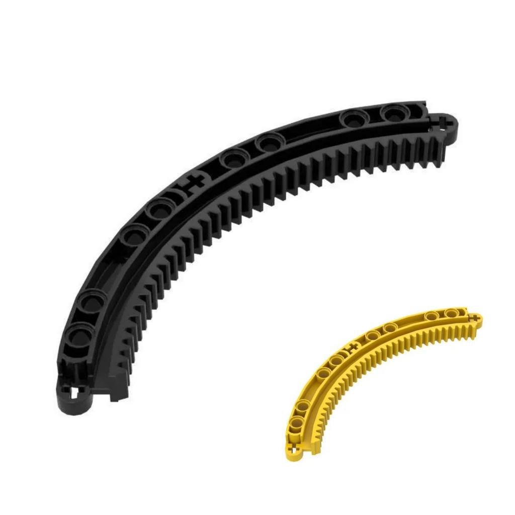 10pcs 24121 Technical Parts Gear Rack 1/4 Circle 11 X 11 35 Teeth MOC Building Blocks Technology Sets Accessory Toys for C