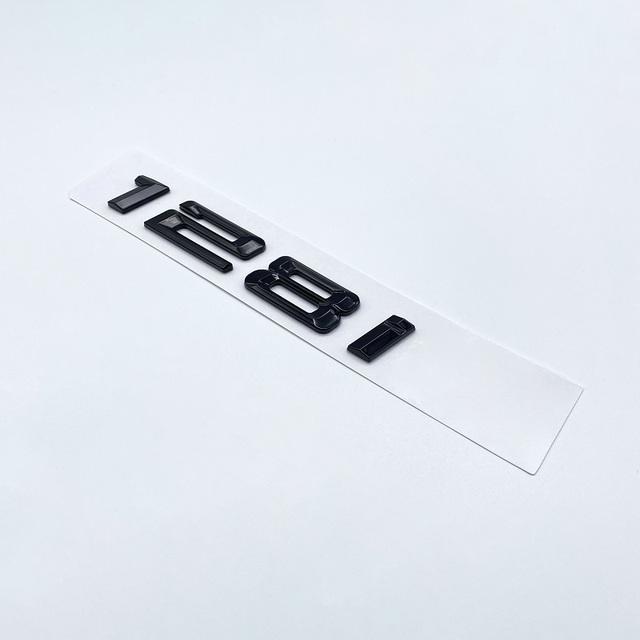 116i 118i 120i 125i 130i 135i Car Rear Boot Emblems Number Letter Badge for BMW 1 Series E81 E82 E87 E88 F20 F21 Glossy Black