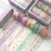10 Pcs/set Pink World Gold Decorative Adhesive Tape Masking Washi Tape Diy Scrapbooking Sticker Label Japanese Stationery