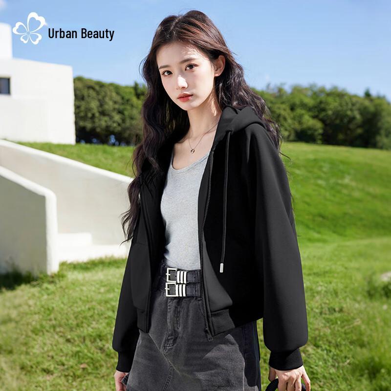 Women's Heavyweight Cropped Hoodie Jacket