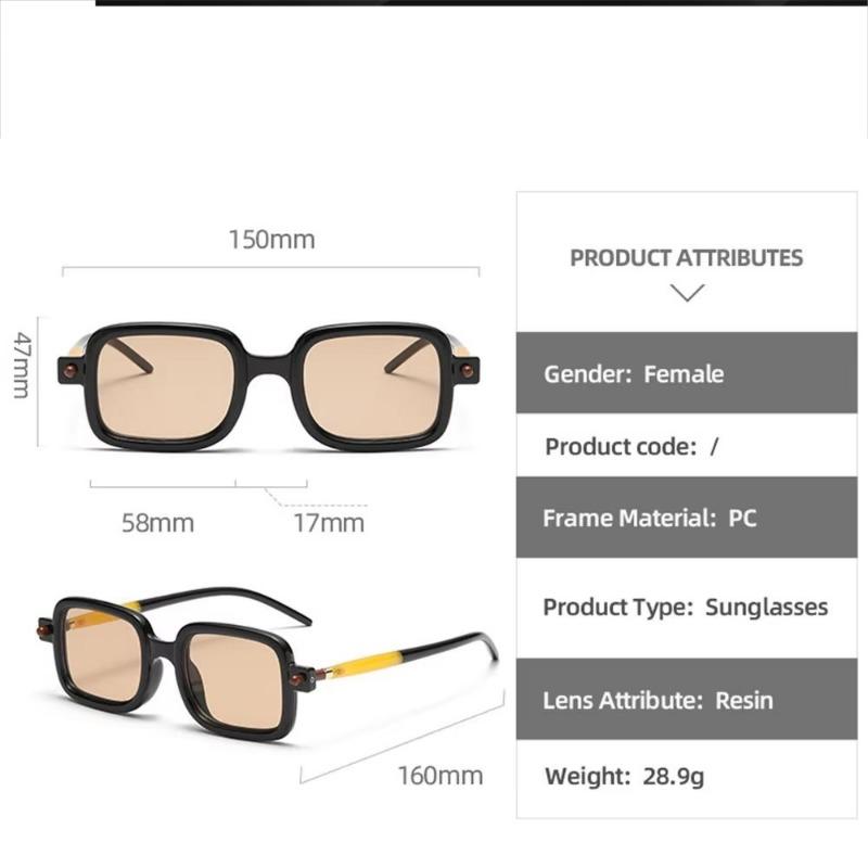 New Fashion Square Sunglasses for Women Men Vintage   Sun Glasses Clear Lens Mirror Eyeglasses