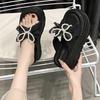2025 Summer New Slippers Women's Lace Bow Gentle Temperament Small Fresh Wear Comfortable Beach Slippers