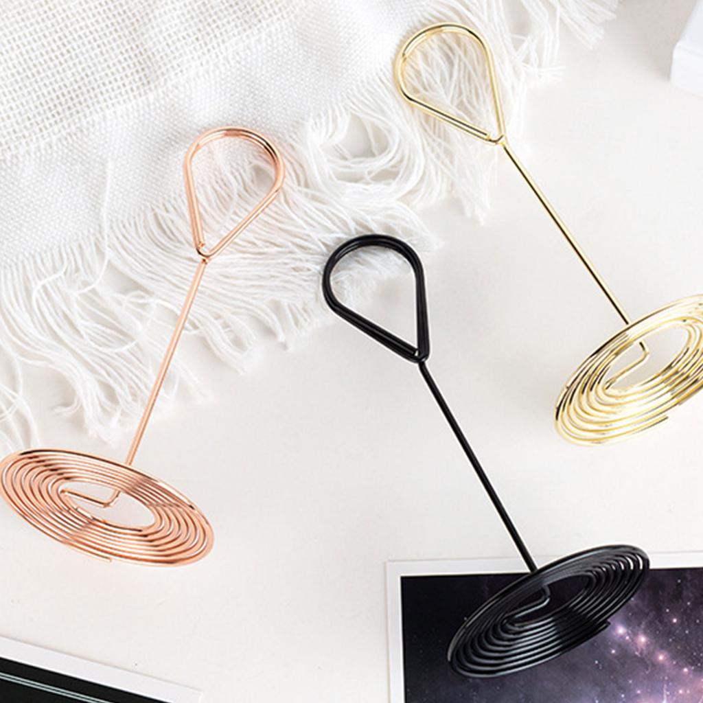 Metal Clip Table Number Holders Photo Holder Table Number Stand Perfect for Weddings and Parties