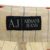 ARMANI JEANS Striped Pattern Shorts W30 Cream stretch Men's Used