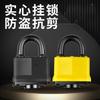 Heavy Duty Padlock Long Shackle Waterproof Lock with Keys Anti-theft Anti-cut Security Outdoor Shed Padlock for Gym Garages