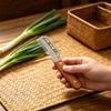 Multifunctional Stainless Steel Vegetable Slicer and Peeler with Wooden Handle for Shredding and Cutting Onions Carrots Cucumbers