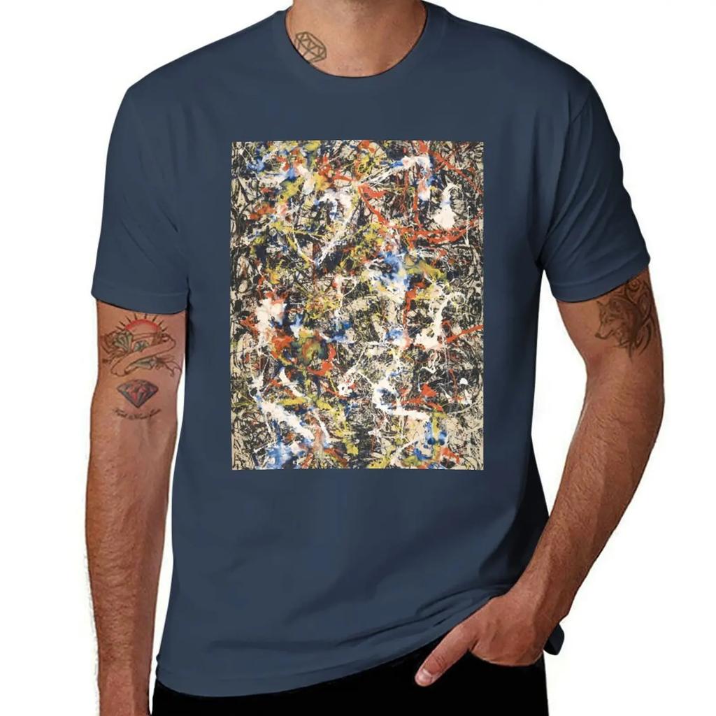 Jackson Pollack - Convergence T-Shirt blanks kawaii clothes sweat cotton graphic tees oversized t shirt men