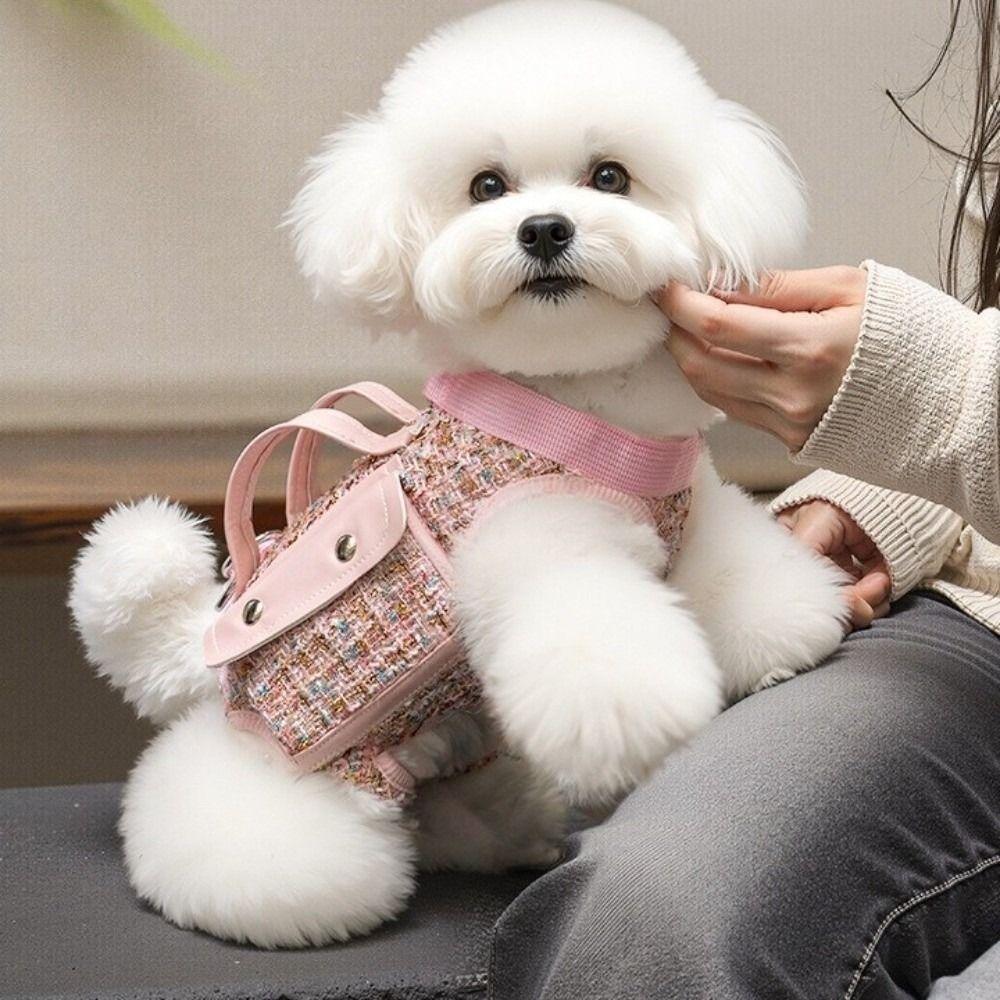 with Leash Handle Pet Traction Backpack Elegant Cat Carrier Bag Dog Horizontal Backpack Small Dogs