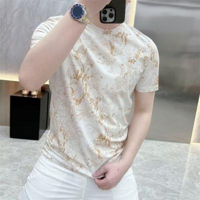 Herren Sommer T-Shirt mit Aufdruck, kurzärmelig, Rundhalsausschnitt, lässiges Slim Fit T-Shirt für den Alltag, Straße, Urlaub, Reisen