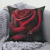 Nordic Style Romantic Rose Flower Print Pattern Cushion Cover for Home Living Room Sofa Decoration Square Pillowcase