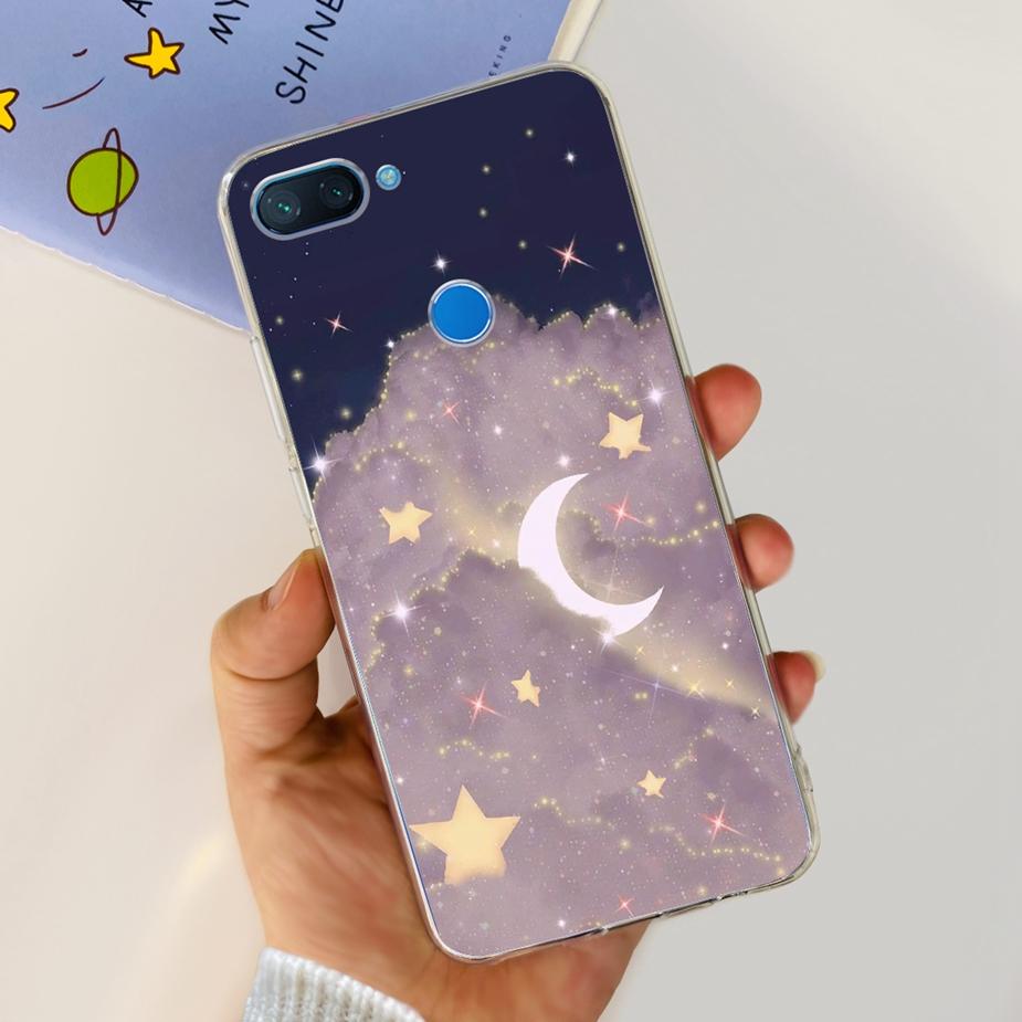For Xiaomi Mi 8 Lite Case Cute Painted Cover Clear Silicone Phone Case For Xiaomi Mi 8 Lite 8Lite Back Cover 6.26'' Fundas Coque