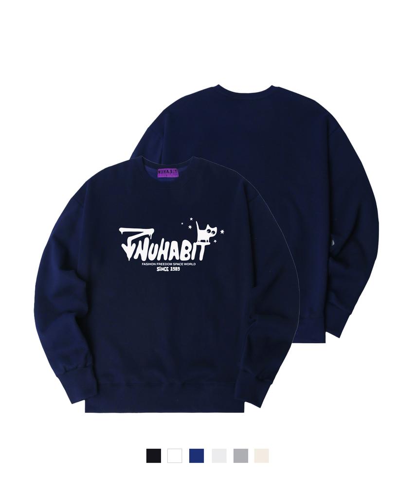 NUHABIT N/H Keep Going Oversized Fleece-Lined Sweatshirt (Som4-4Nh1300)