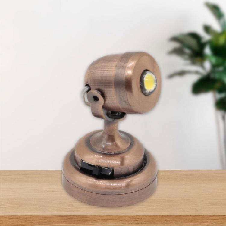Dollhouses 1/12 Miniature Spotlight Rotating Wall Lamp With LED Light for Dollhouses Enthusiasts Collectible Furniture