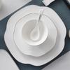Tian Yajing Silver Rim Bone China Dinnerware Set